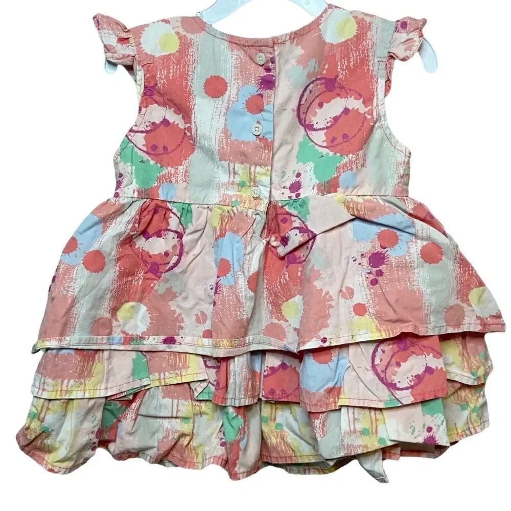 Calvin Klein Jeans Multi-Color Tiered Dress in Size Kids Size 4T - Picture 3 of 9